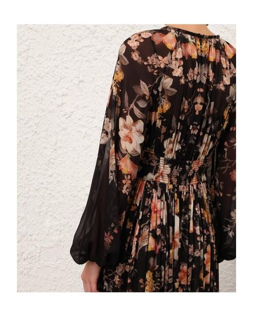Zimmermann Black Carousel Billow Maxi Dress