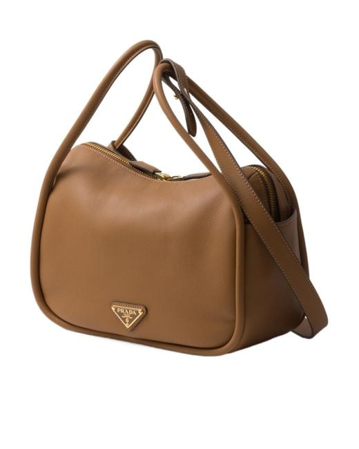 Prada Brown Darling Leather Handbag