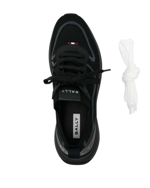 Bally Black Davyn Mesh Sneakers for men