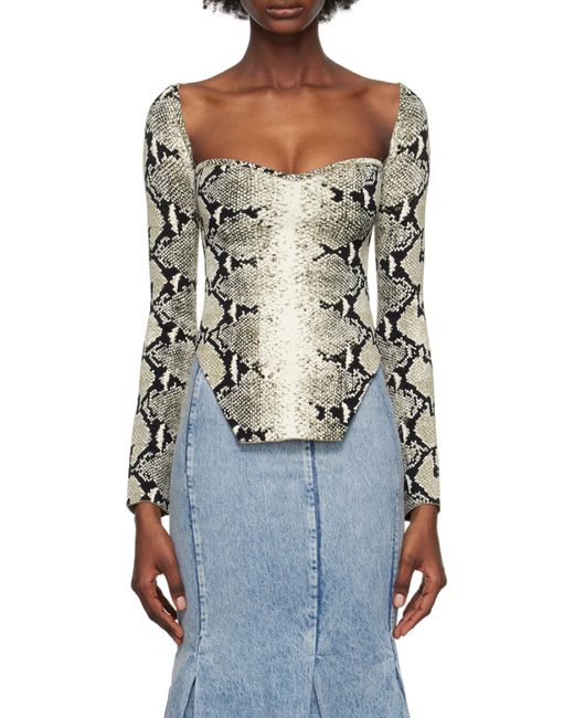 Khaite Black Maddy Off-Shoulder Top