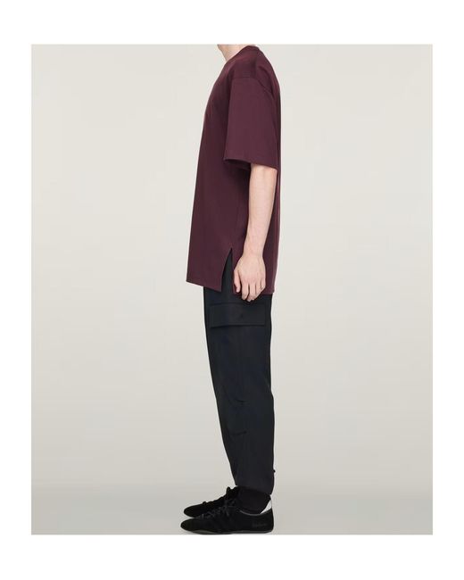 Y-3 Black Twill Cuffed Pants for men
