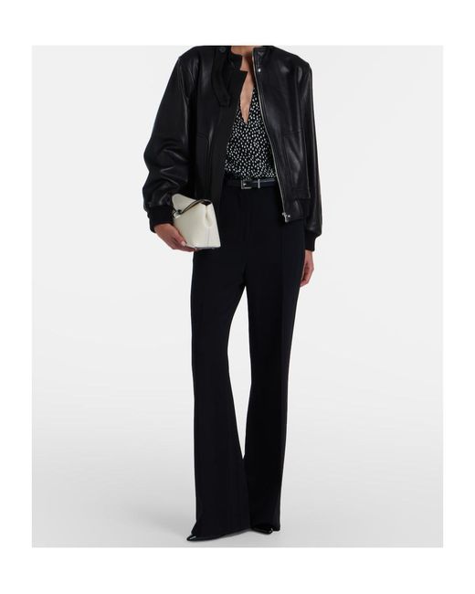 Nour Hammour Black Rios Leather Jacket