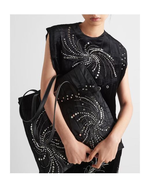 Prada Black Embroidered Velvet Dress