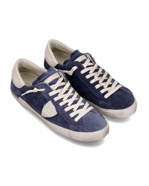 Philippe Model Blue Prsx Low-Top Sneakers for men
