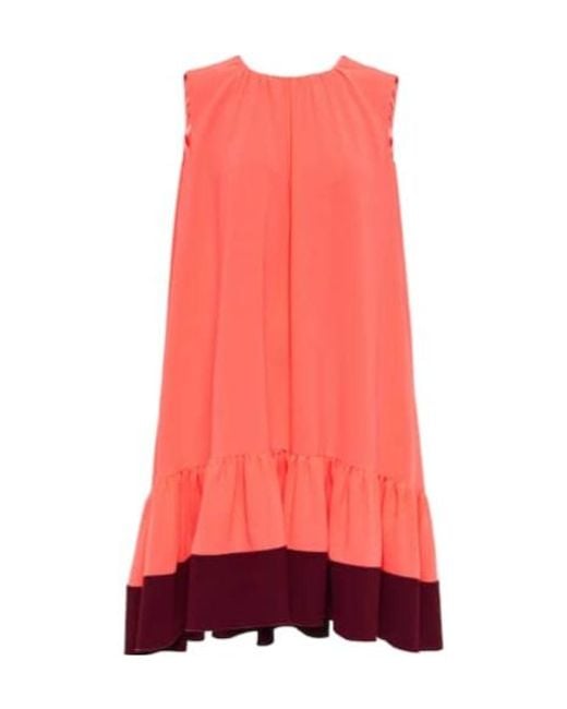 Roksanda Red Fuerza Crepe Mini Dress