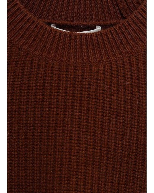 J.W. Anderson Brown Jw Anderson Puff-Sleeved Crew Neck Jumper
