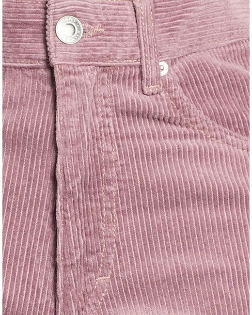 Isabel Marant Pink Straight-Leg Corduroy Pants