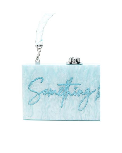 Sophia Webster Blue Cleo Clutch Bag