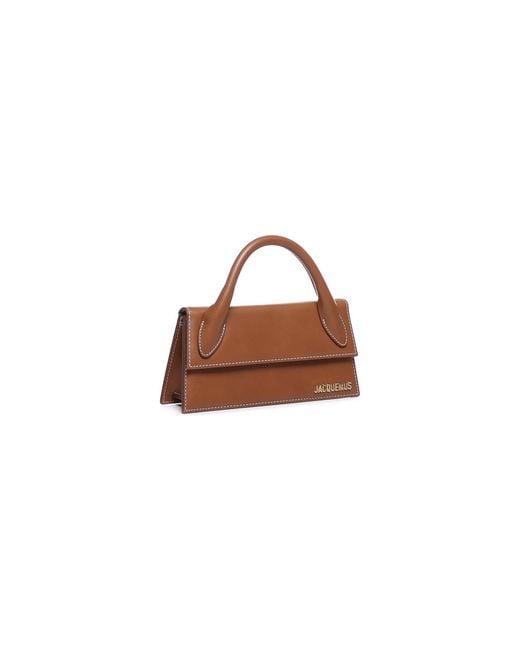 Jacquemus Brown Le Chiquito Logo Plaque Long Tote Bag