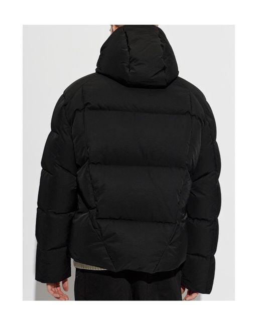 Off-White c/o Virgil Abloh Black Long-Sleeve Hooded Padded Jacket for men