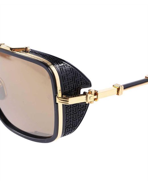 Balmain Metallic Logo Sunglasses