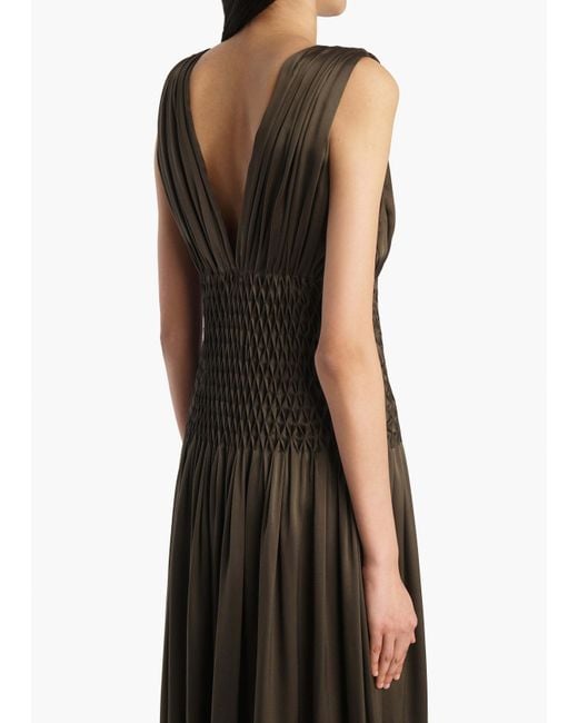 Khaite Green Sleeveless Dress
