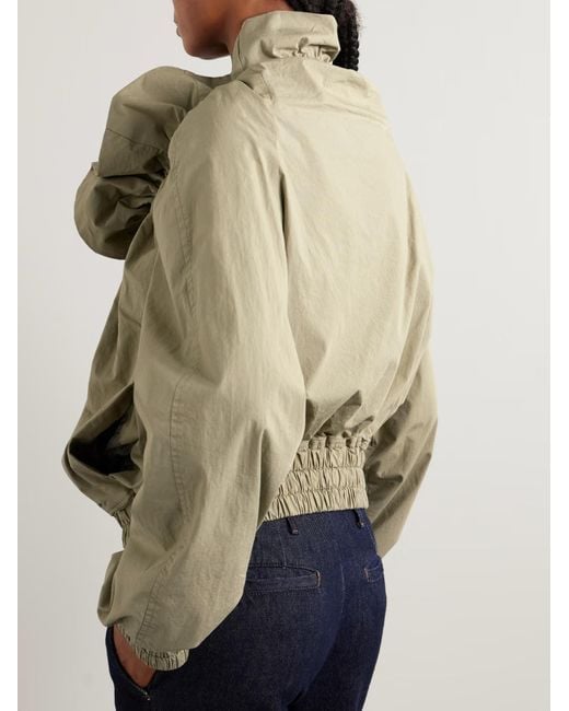 Dries Van Noten Natural Voly Ruffled Neck Jacket