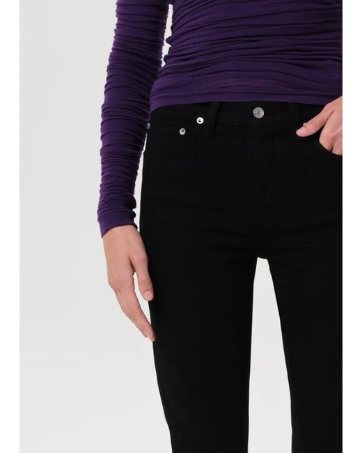 Agolde Blue High-Rise Skinny Jeans