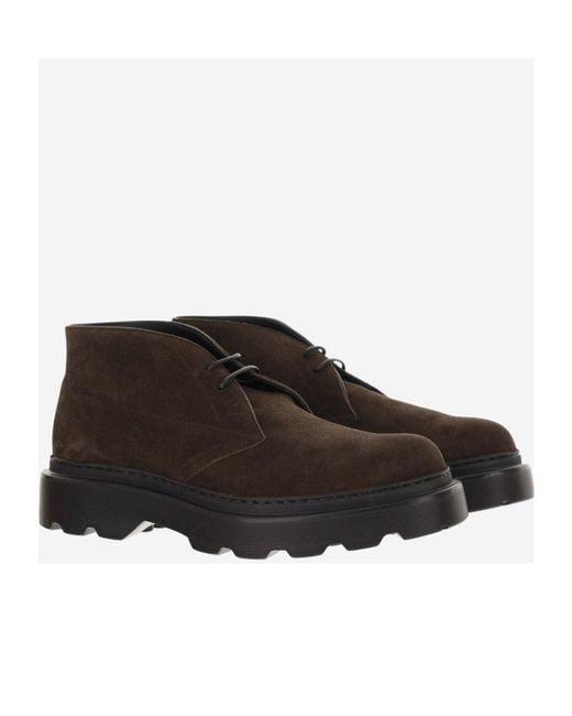 Tod's Brown Carrarmato Lace-Up Boots for men
