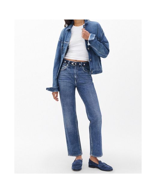 Rag & Bone Blue Belt Loop Jeans