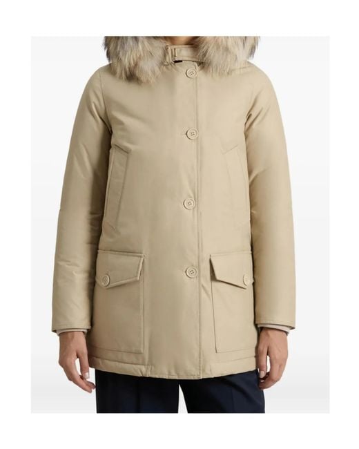 Woolrich Natural Arctic Detachable Fur Parka