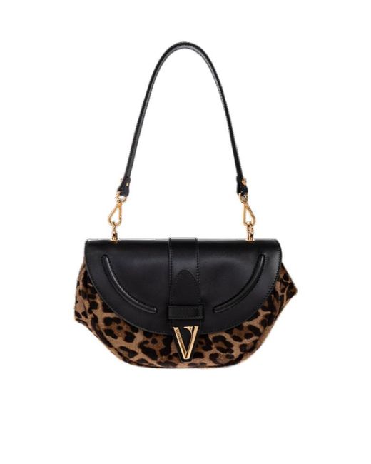Versace Black Virtus Shoulder Bag