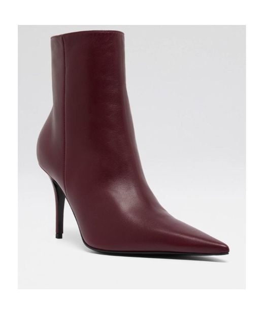 AMINA MUADDI Purple Pointed Ankle Boots