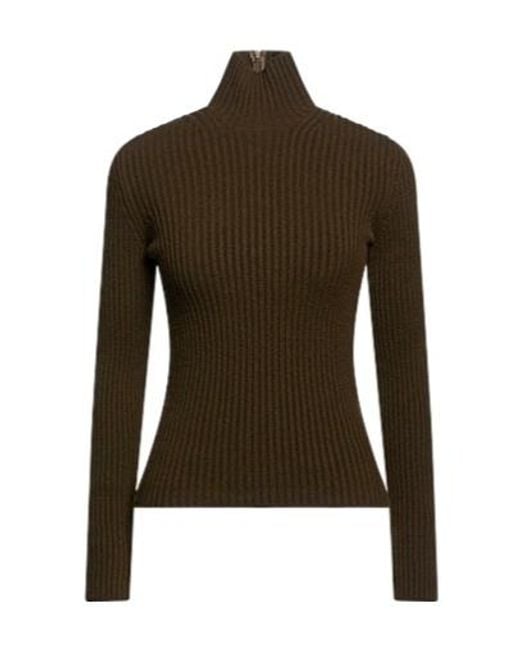 Max Mara Brown Turtleneck Sweater