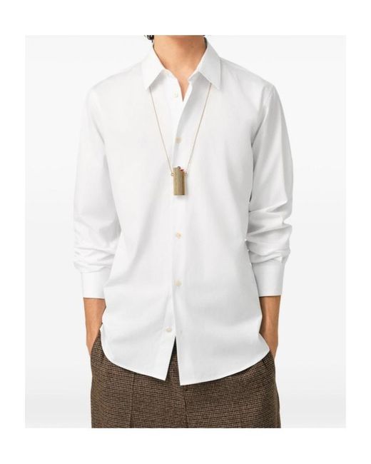 AMI White Long-Sleeved Shirt for men