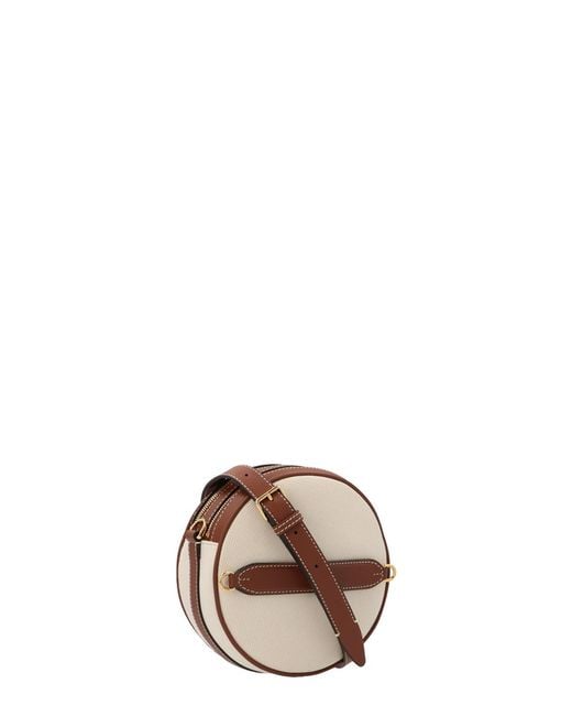 Burberry Metallic Louise Logo Print Shoulder Bag