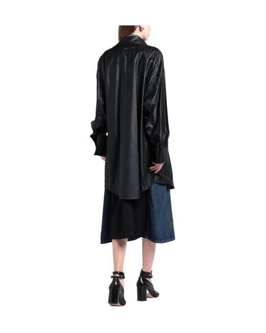 MM6 by Maison Margiela Black Full-Length Jackets