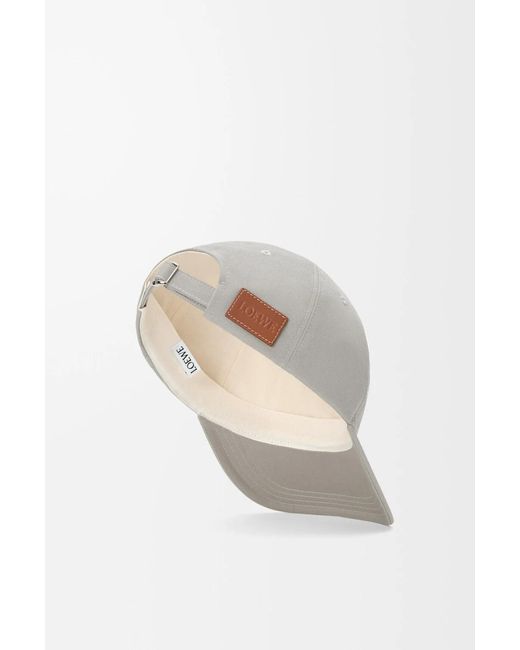 Loewe White Logo-Patch Baseball Cap for men