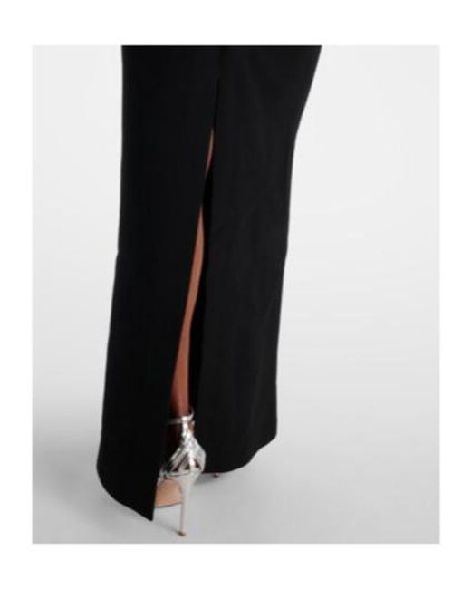Rebecca Vallance Black Violetta Bow-Detail Gown