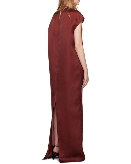Khaite Red Lohan Maxi Dress