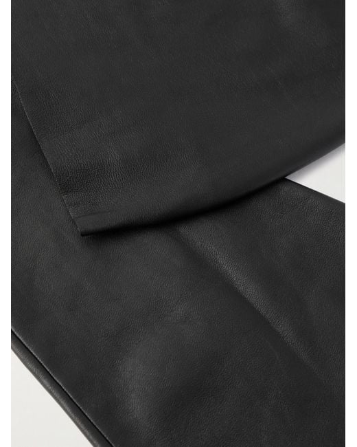 Saint Laurent Black Five Finger Gloves