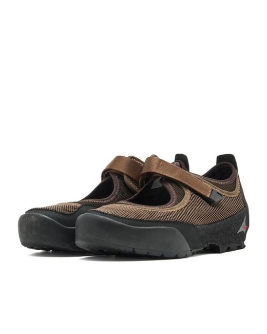 Roa Brown Loie Touch-Strap Sneakers for men