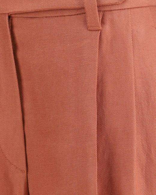 Brunello Cucinelli Red Pleated Shorts
