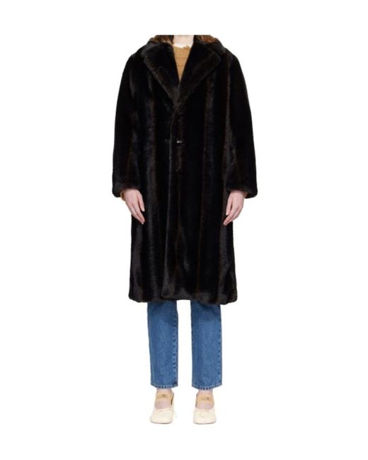 MM6 by Maison Margiela Black Long-Sleeved Coat