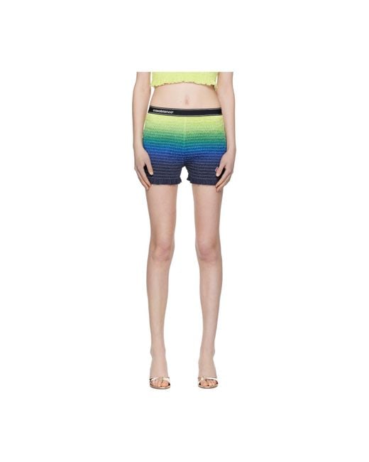 Casablanca Blue Knitted Gradient Shorts