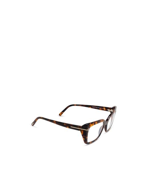 Tom Ford White Eyewear Rectangle Frame Glasses for men