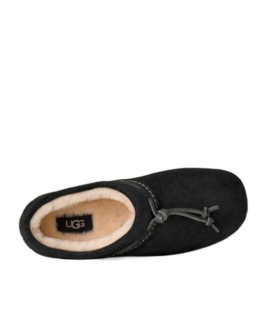 Ugg Black Clog Bucked Slip-On Boots