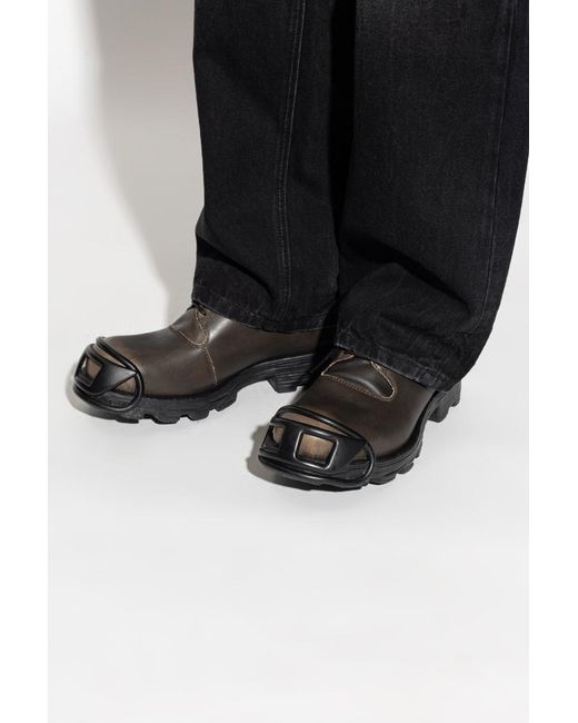 DIESEL D-Hammer Toe-Cap Derby Shoes in Brown for Men | Lyst display picture 1
