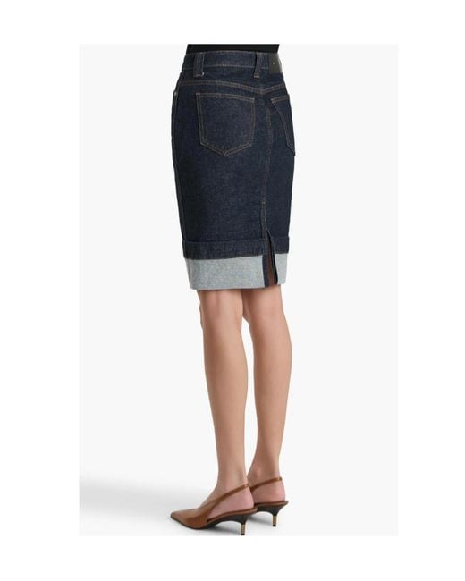 Khaite Blue Kendra Skirt