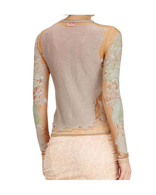 DIESEL White T-Gabry Button-Fastening Top