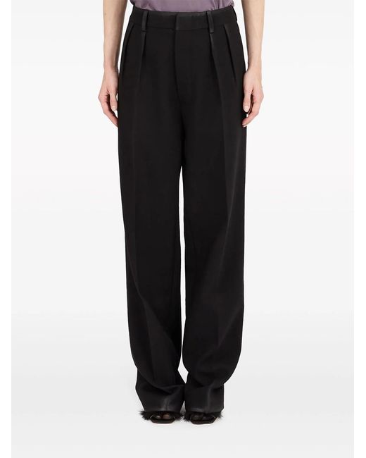 Maison Margiela Black Wide-Leg Trousers
