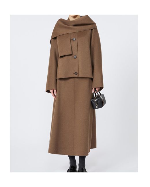 Max Mara Brown 'S Kate Button-Up Coat