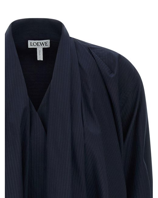 Loewe Blue Draped Dress