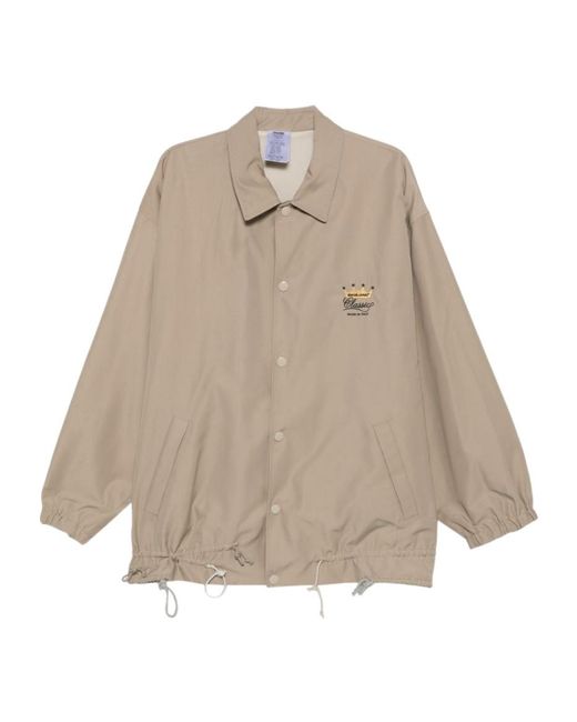 Magliano Natural Button-Up Drawstring Hem Jacket for men