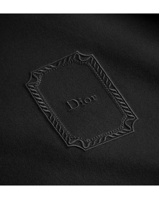 Dior Black Medaillon T-Shirt, Relaxed Fit for men
