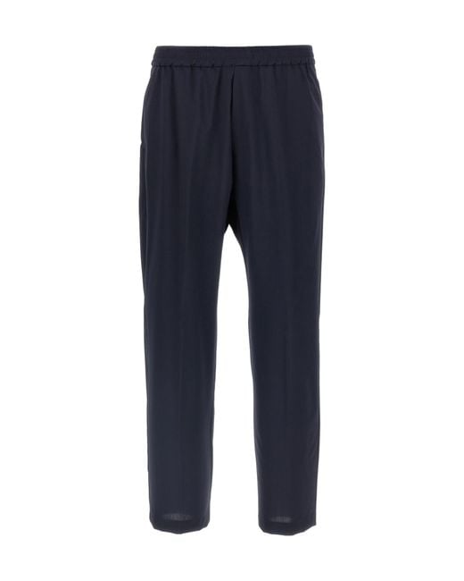 Barena Blue Bativoga Elastic Waist Pants for men