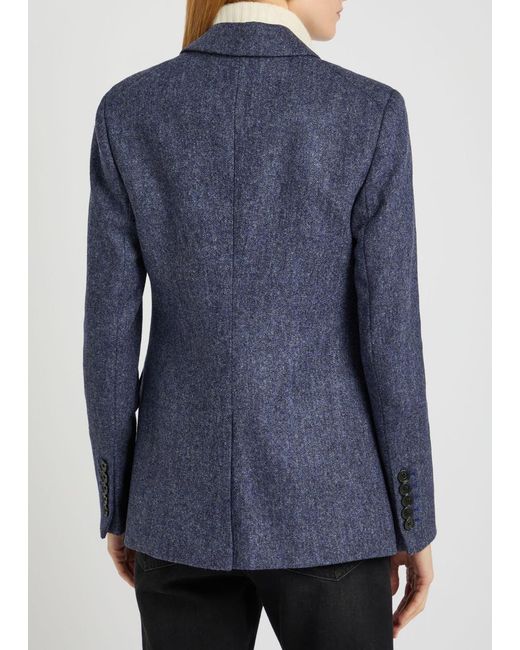 Veronica Beard Blue Vega Dickey Wool Blazer