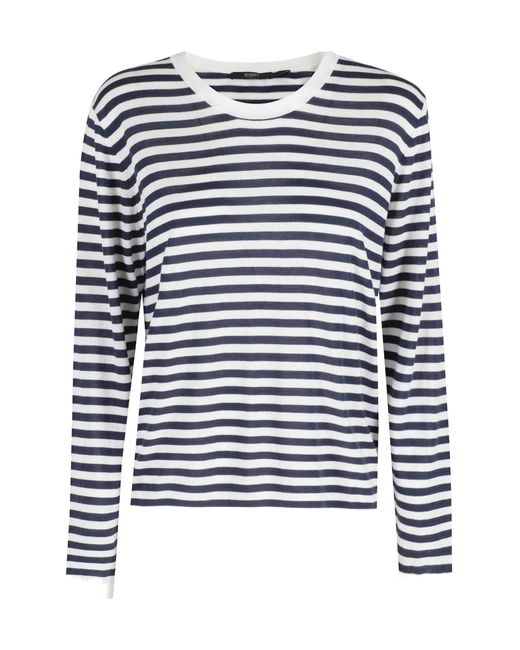 Seventy Blue Striped Crew-Neck Knitted Top