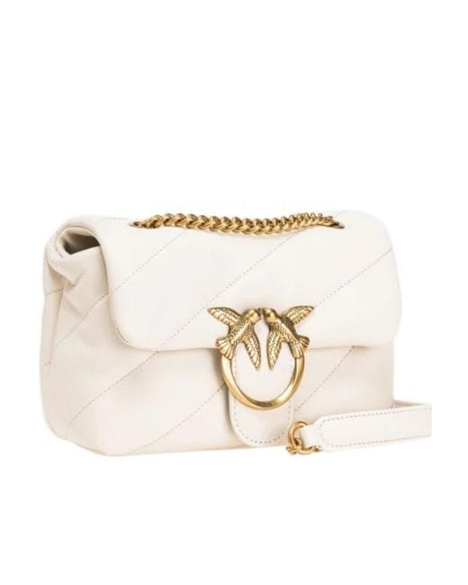 Pinko Natural Love Puff Quilted Mini Shoulder Bag