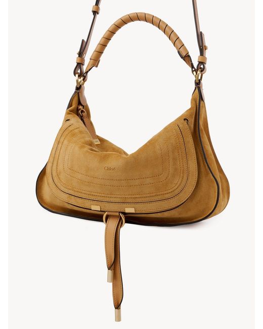 Chloé Brown Chloé Marcie Small Flap Shoulder Bag